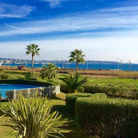Vaste 2 Pièces Res. Grand Large Grande Terrasse Vue * Antibes